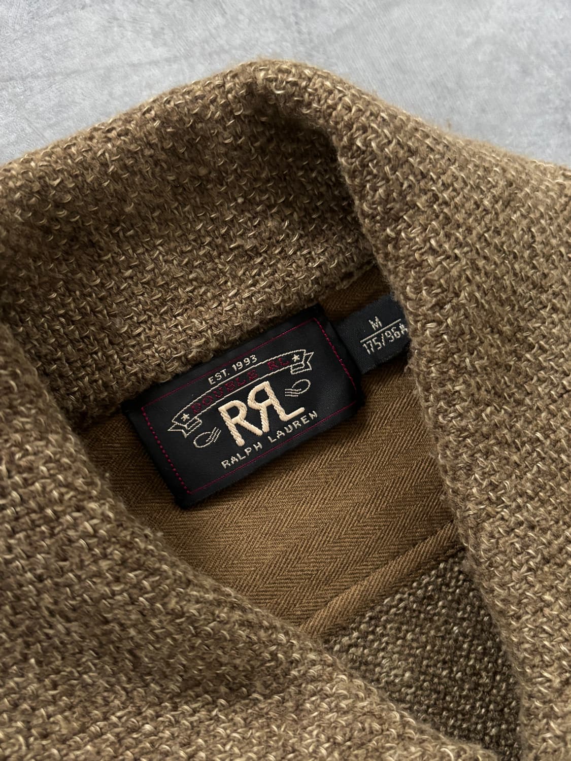 RRL 더블알엘 베이지 카라 울 헌팅 셔츠 상품이미지7