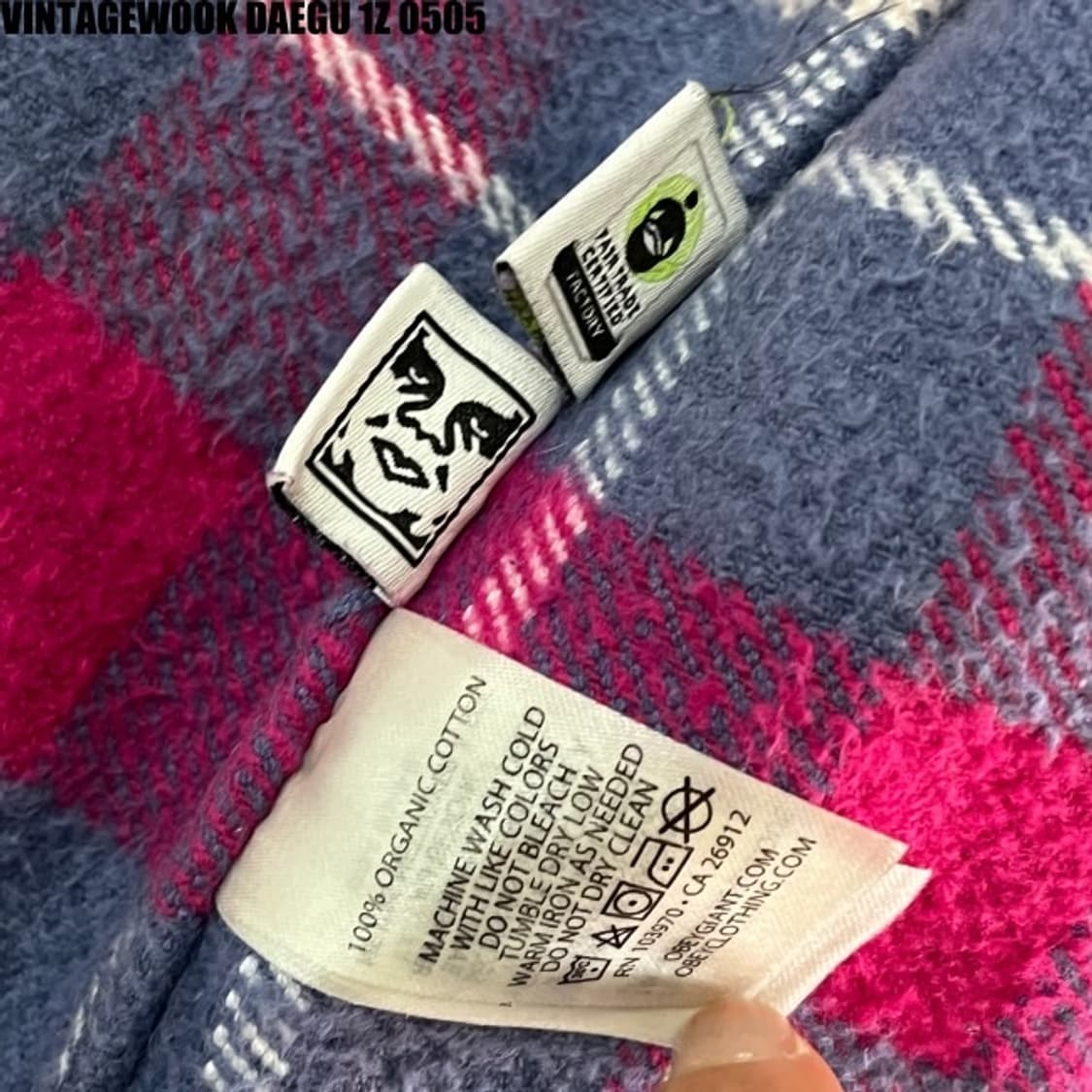 오베이 오가닉코튼 셔츠 L 상품이미지4