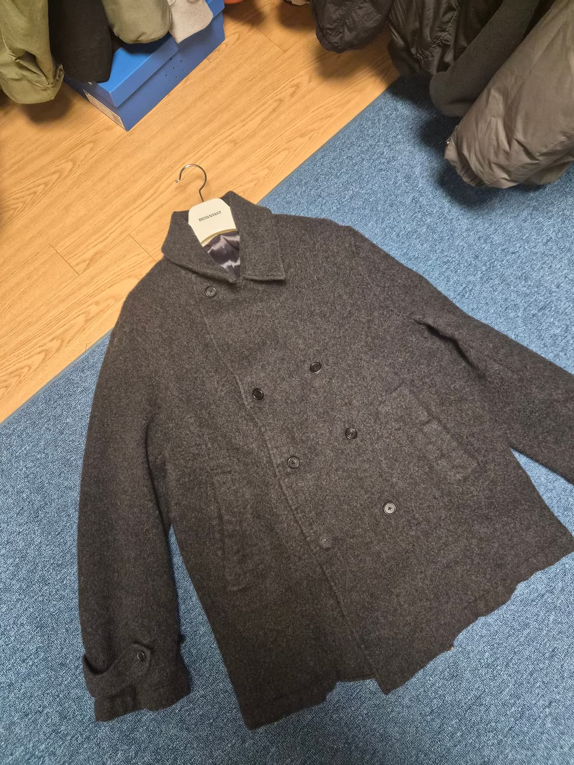 (6) 브라운야드 보일드 울 피코트 차콜[품절제품] 상품이미지2