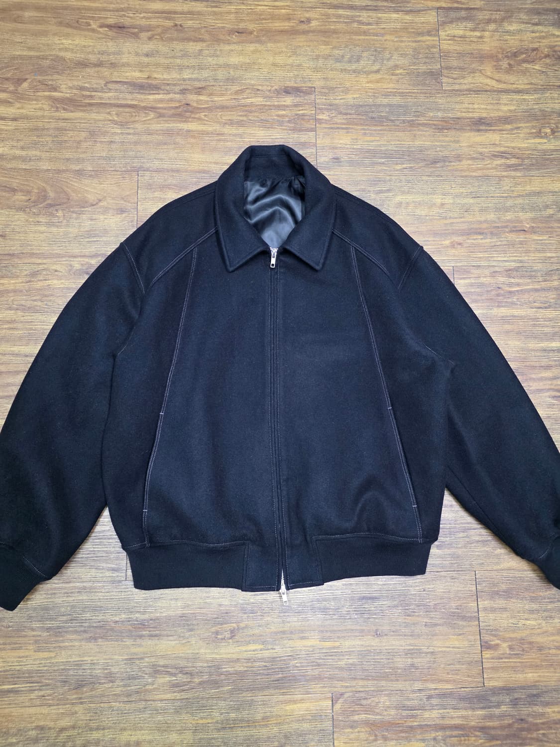 드로우핏 울스타디움 라인집업 자켓 거의새거 상품이미지2