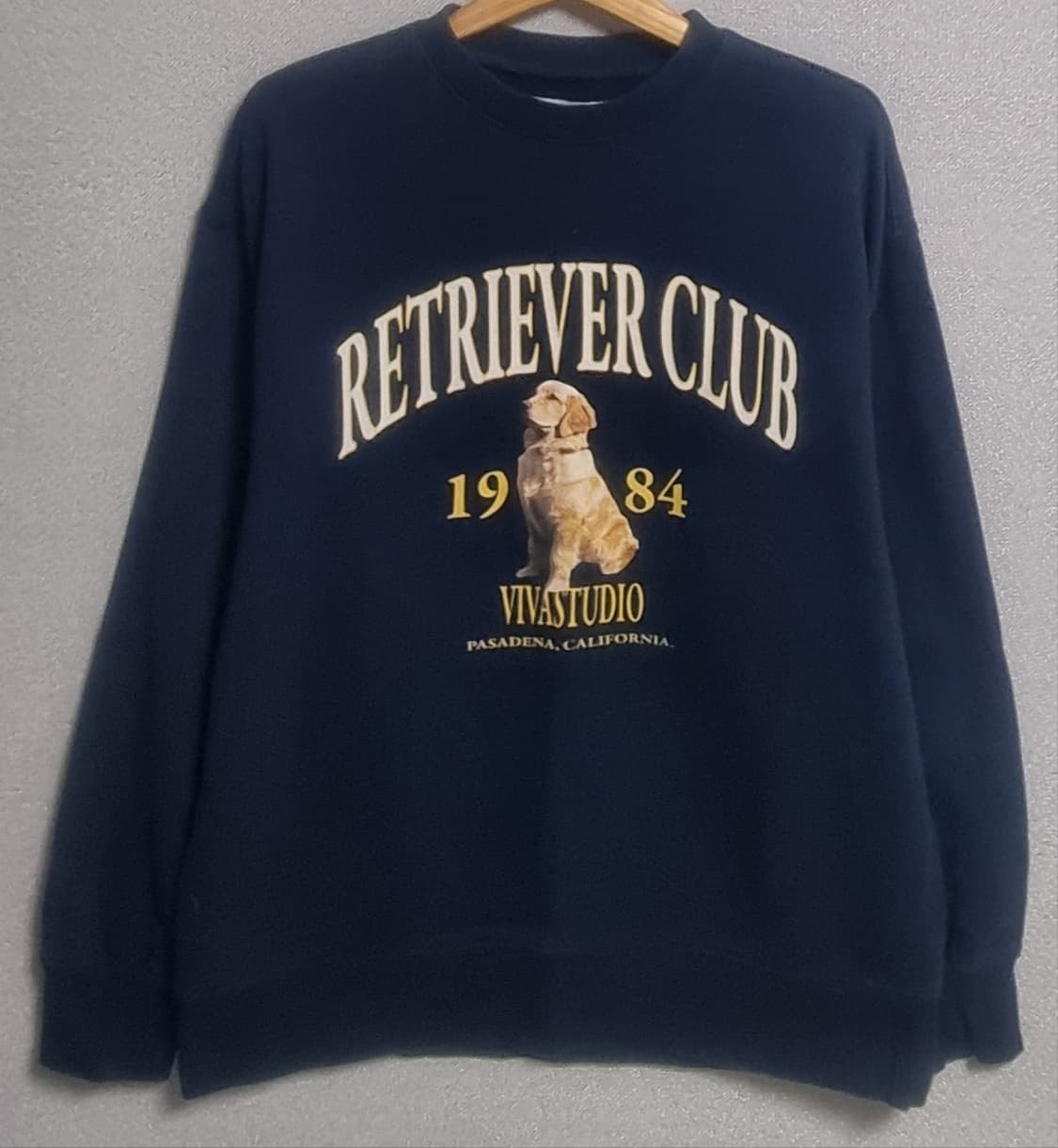 XL ) 비바스튜디오 네이비 리트리버클럽 맨투맨 상품이미지1