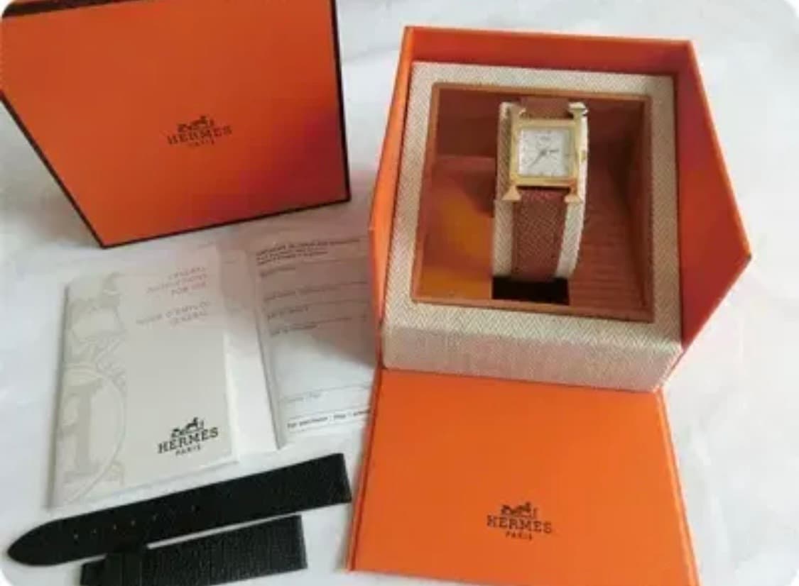 에르메스 H아워 1.201 금장 여성용 쿼츠 PM 스몰 사이즈 상품이미지2