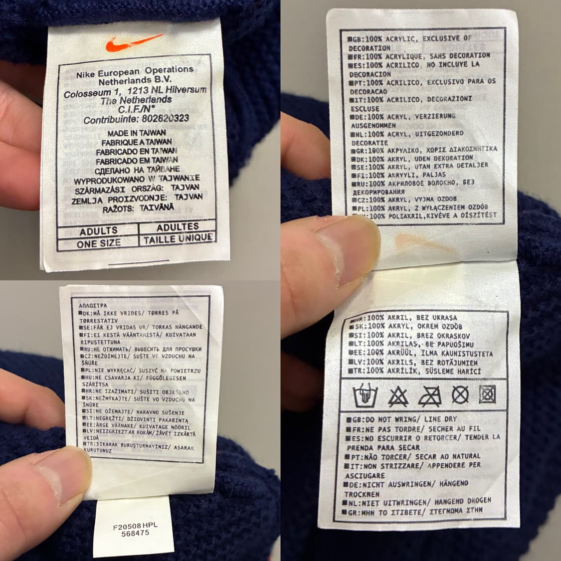 (F)00s 나이키 빈티지 스우시 스트라이프 아크릴 비니 와치캡 상품이미지10