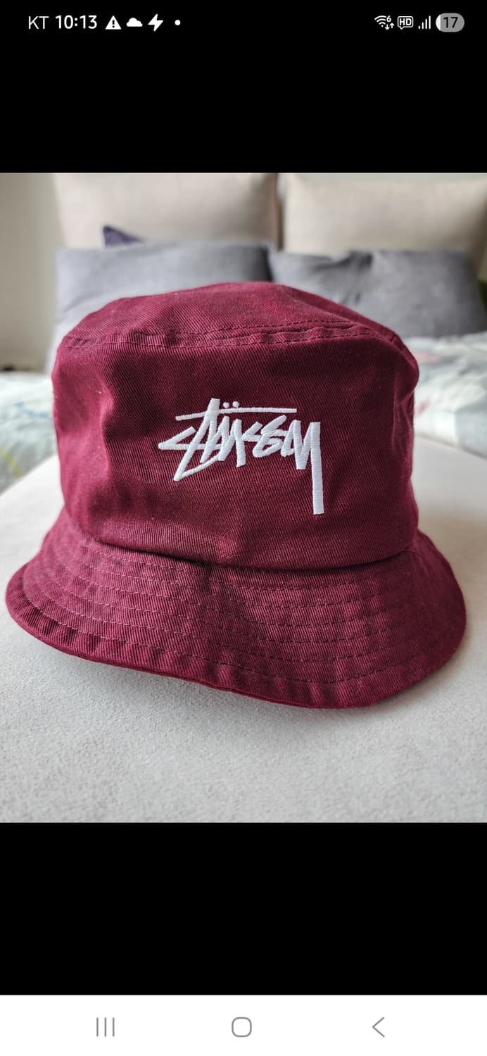 스투시 버킷햇 와인색 L-XL 상품이미지1