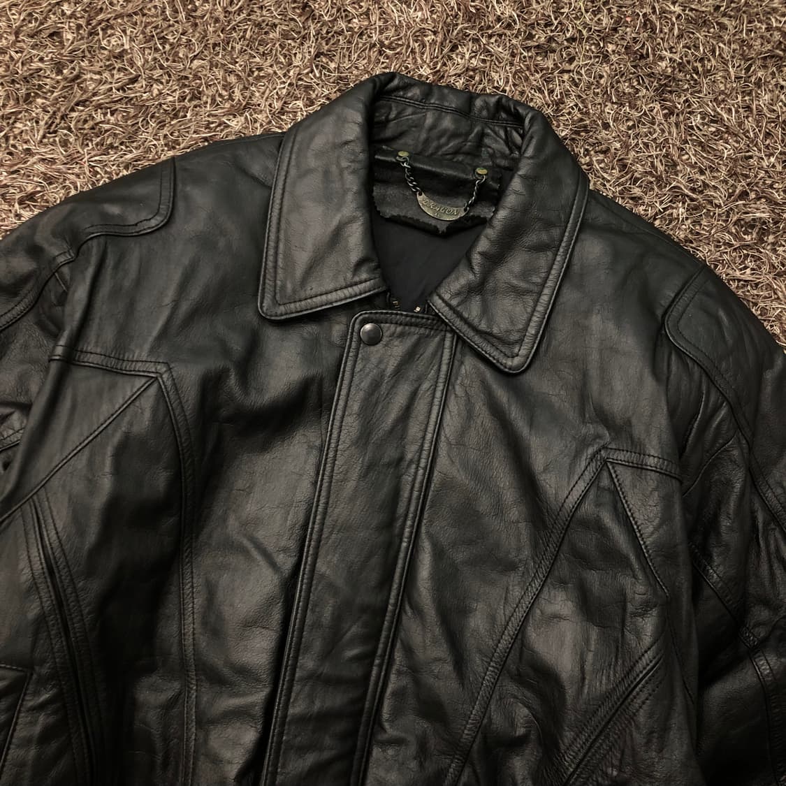 빈티지 소가죽 봄버 레더 가죽 자켓 상품이미지2