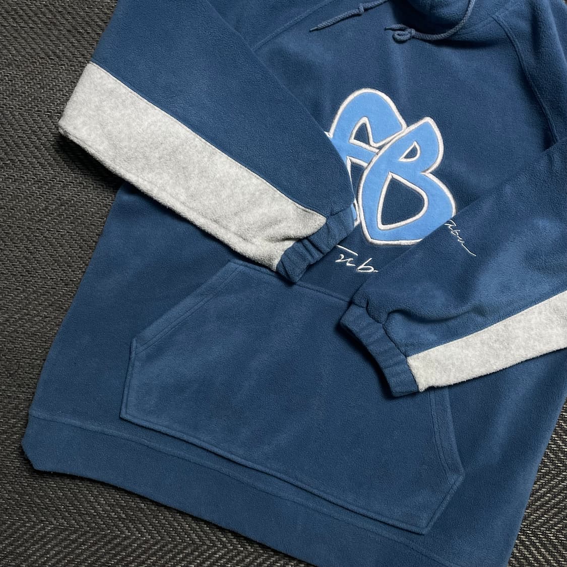 00s FUBU 올드스쿨 빅로고 플리스 후드 티셔츠o 5250 상품이미지4