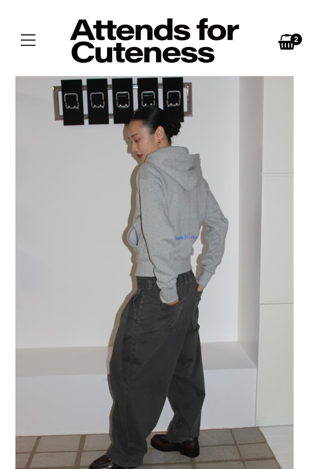 ATTENDS 어텐즈 for hoodie 크롭 집업 상품이미지2