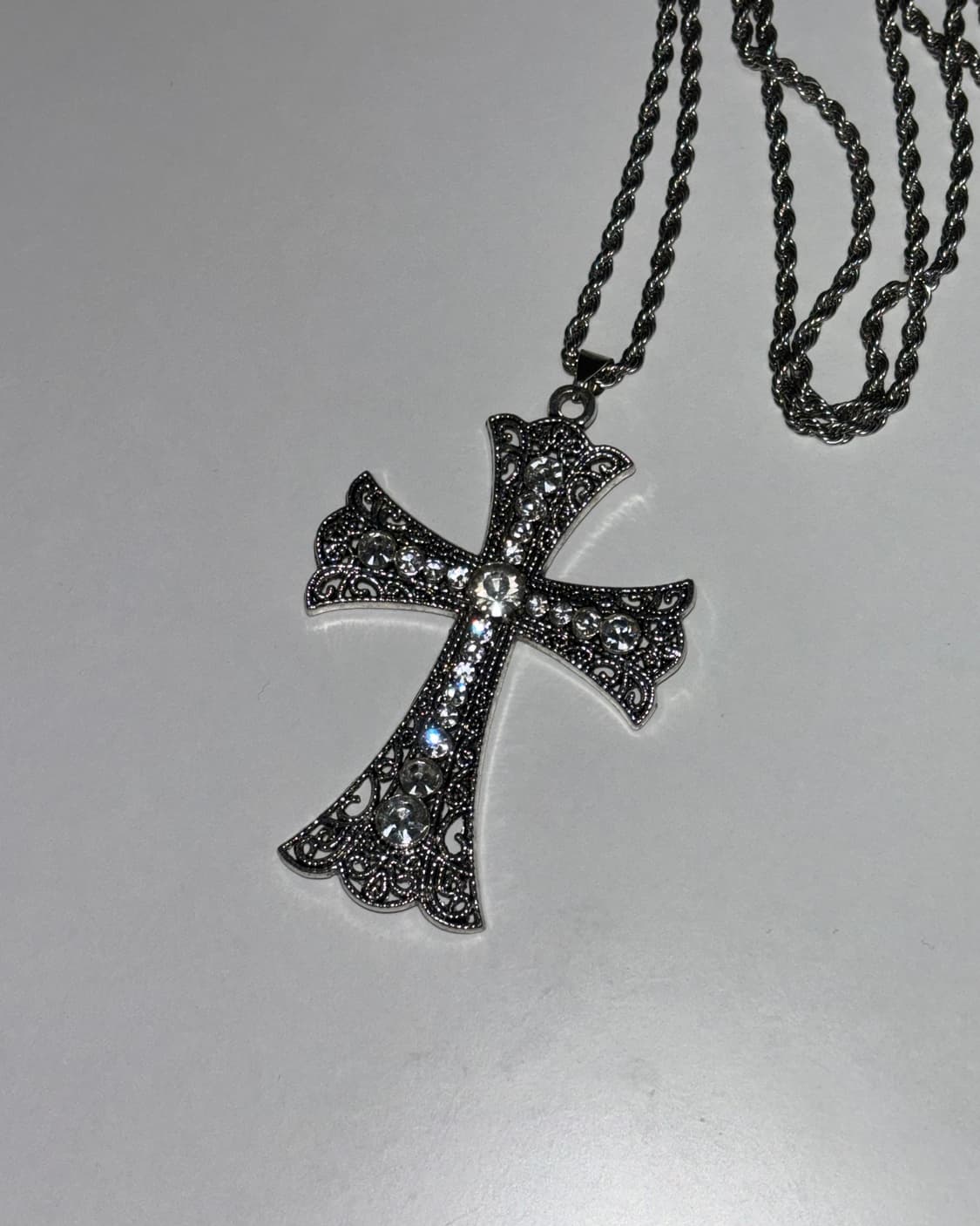 오네갸루 십자가 목걸이 갸루 펑크 y2k 상품이미지2