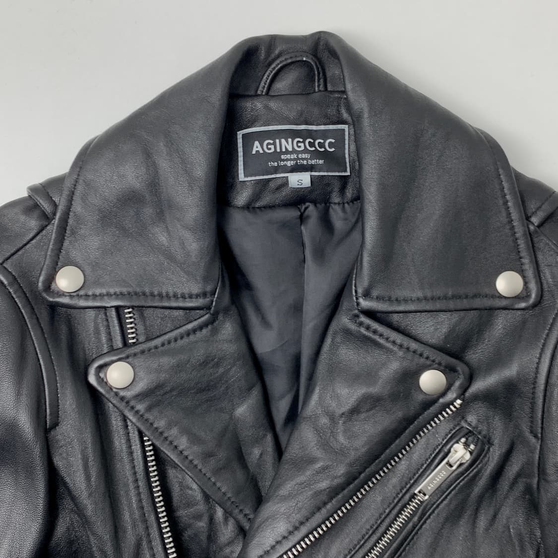 [S/정품] 에이징씨씨씨 양가죽 라이더 자켓 상품이미지2