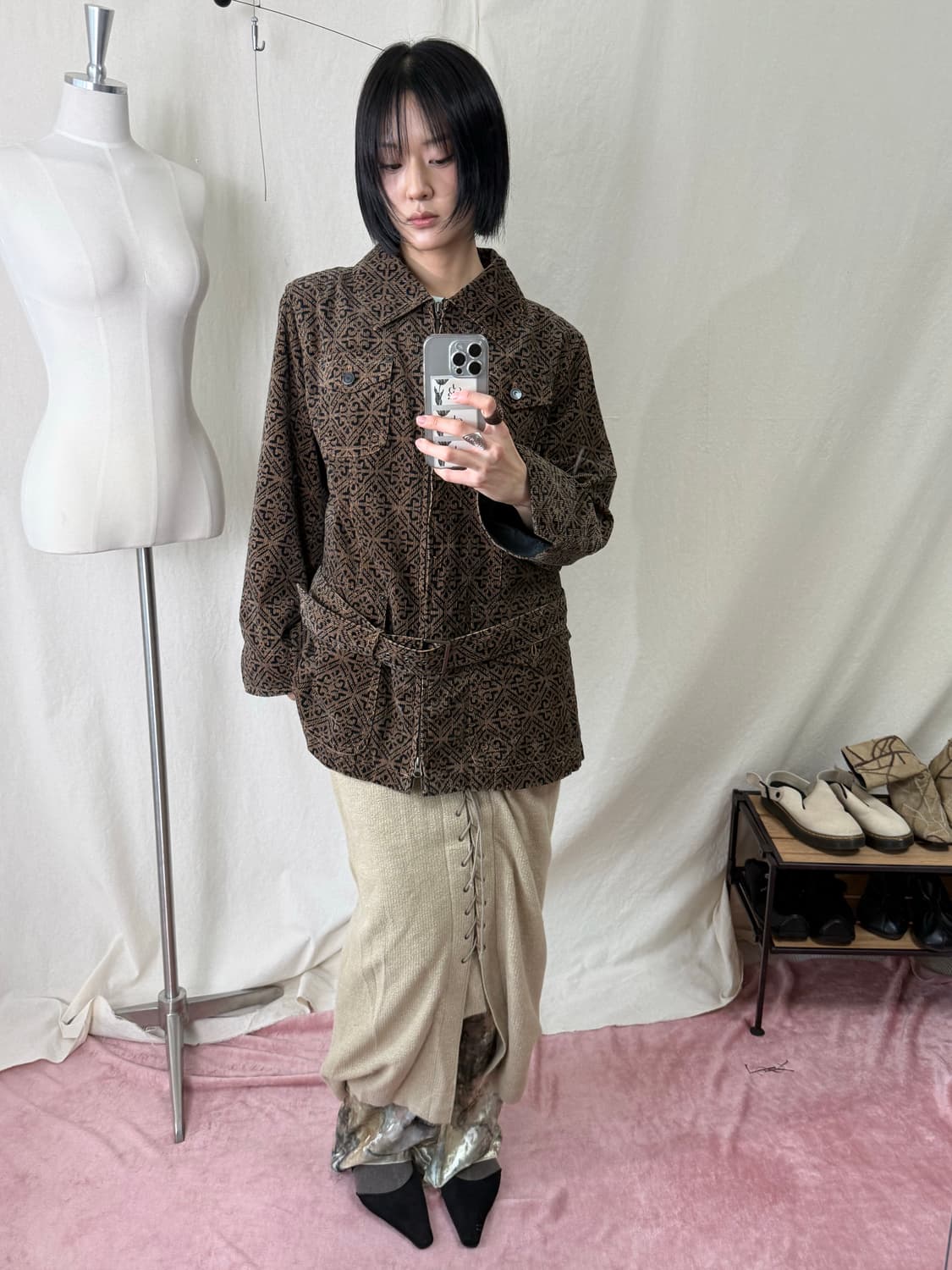 +Rico Hiroko Bis 코듀로이 패턴 자켓 상품이미지2