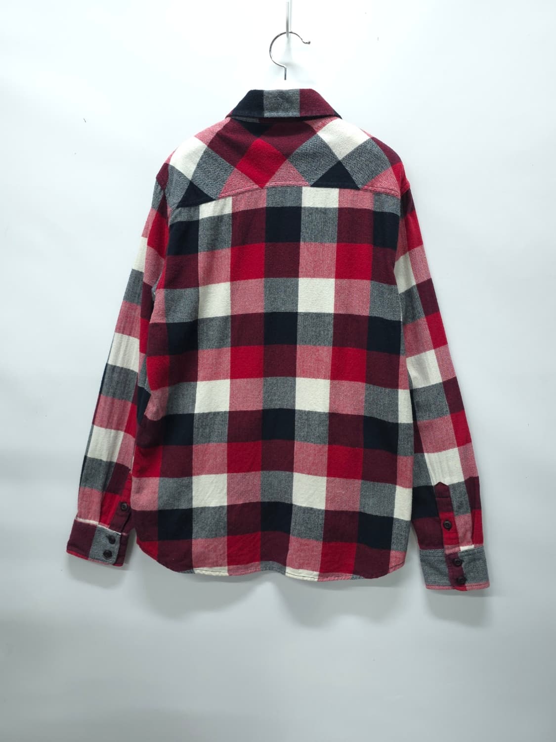 ​반스 체크 플란넬 셔츠 레드 (95) 상품이미지7