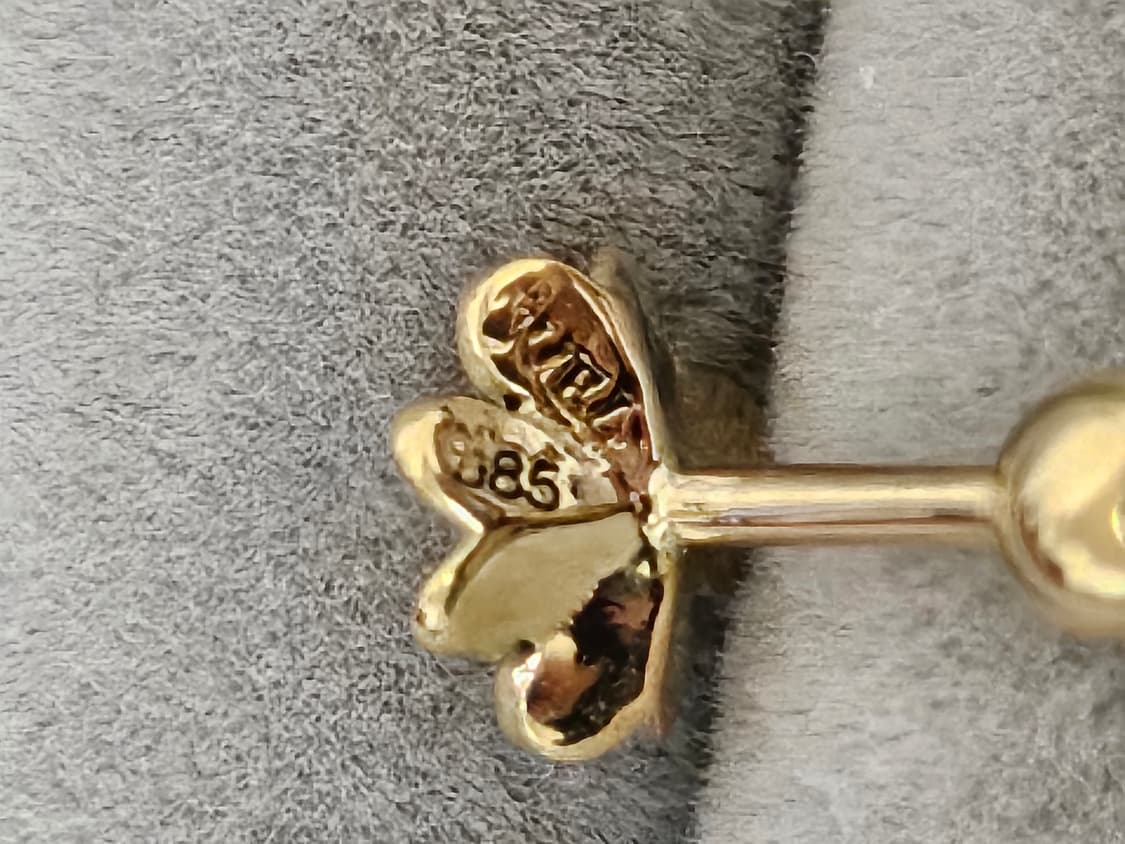 수엘 suel 14k 쁘띠 클로버 피어싱 상품이미지4