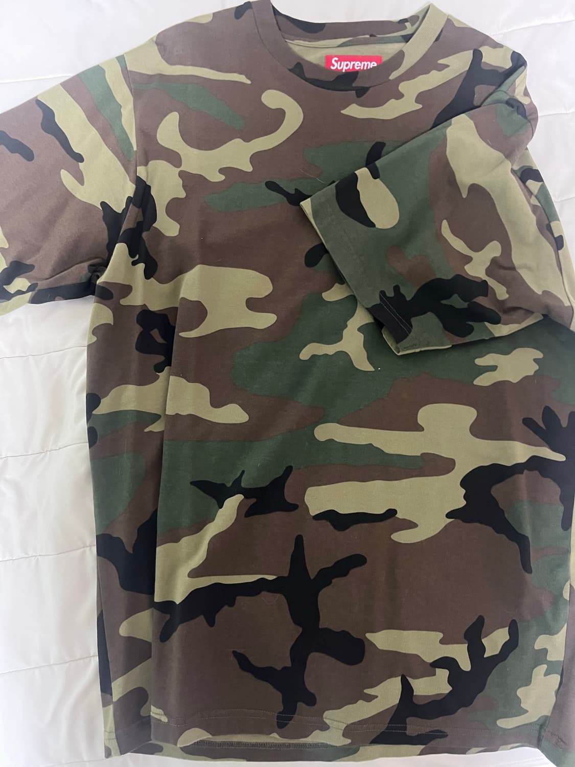 슈프림 스몰 박스 티셔츠 우드랜드 카모 - 25SS 상품이미지4