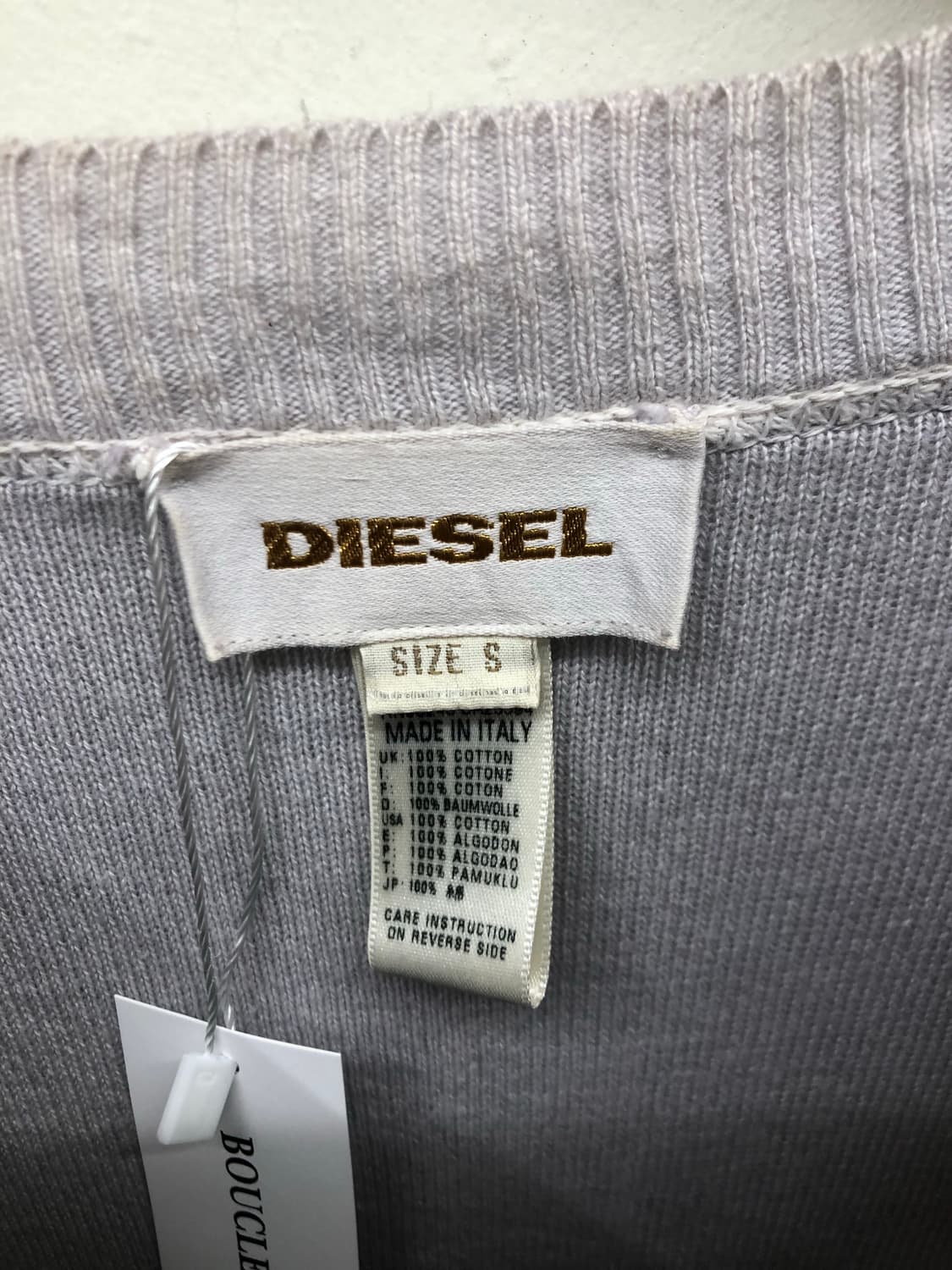 디젤 브이넥 스트라이프 니트 상품이미지3