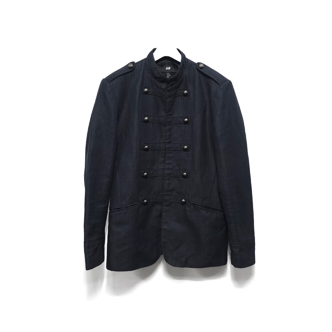 [48]H&M 에이치엔엠 아카이브 가공 린넨코튼 나폴레옹 자켓 상품이미지1