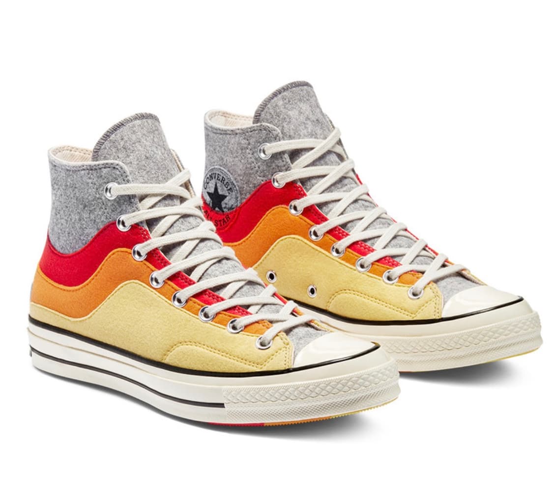 컨버스 척70 하이 이스터 펠트 그레이 옐로우  상품이미지1