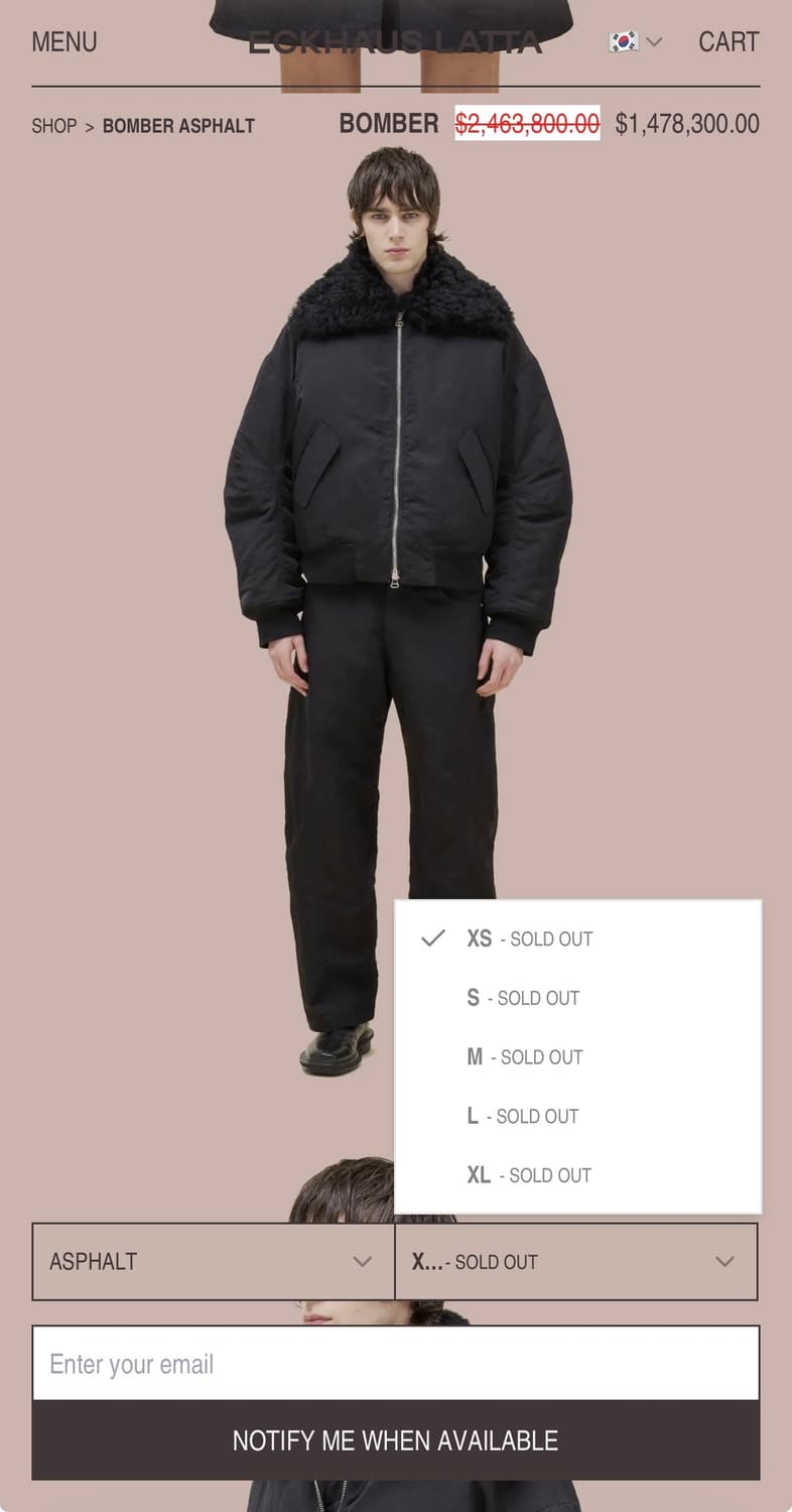 (L) 에크하우스 라타 시어링 퍼 봄버 상품이미지8