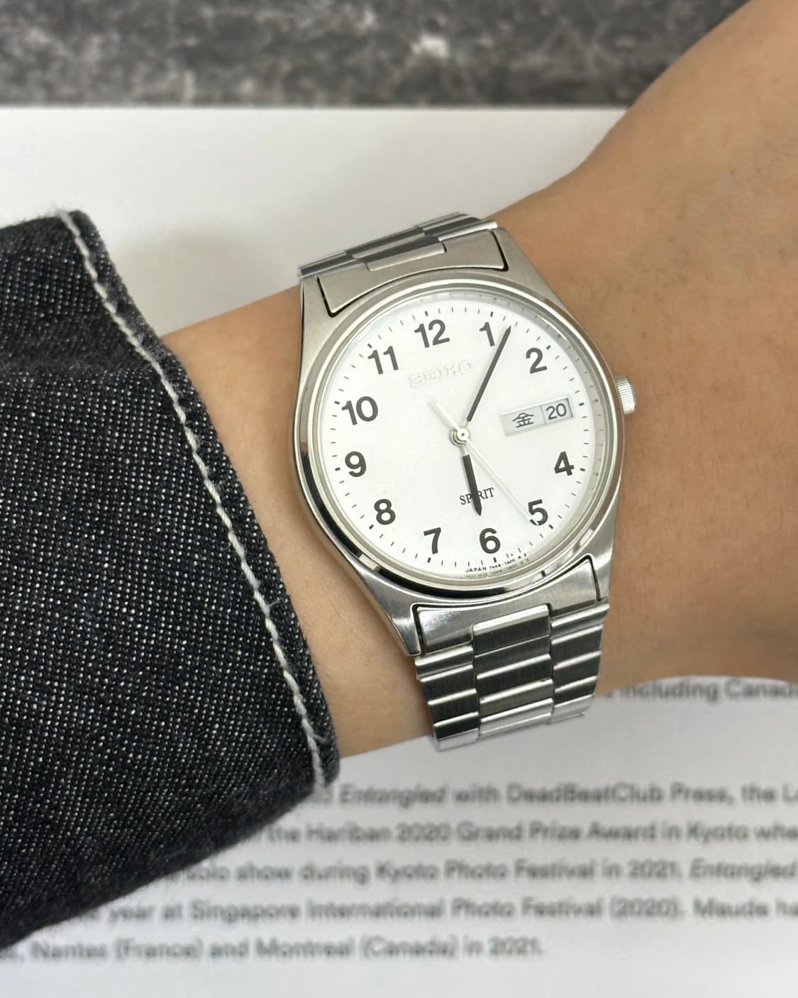 세이코 스피릿 숫자 인덱스 쿼츠 시계 상품이미지8