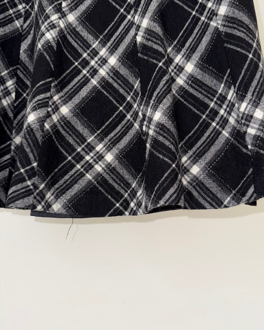 빈티지 체크 울 스커트 상품이미지6