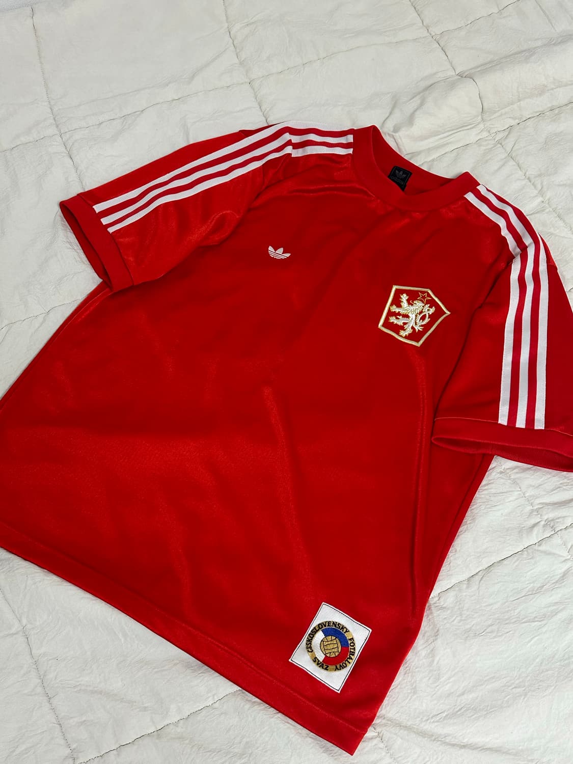 아디다스 파이어버드 체코 국대 반팔 져지 미디움  상품이미지1