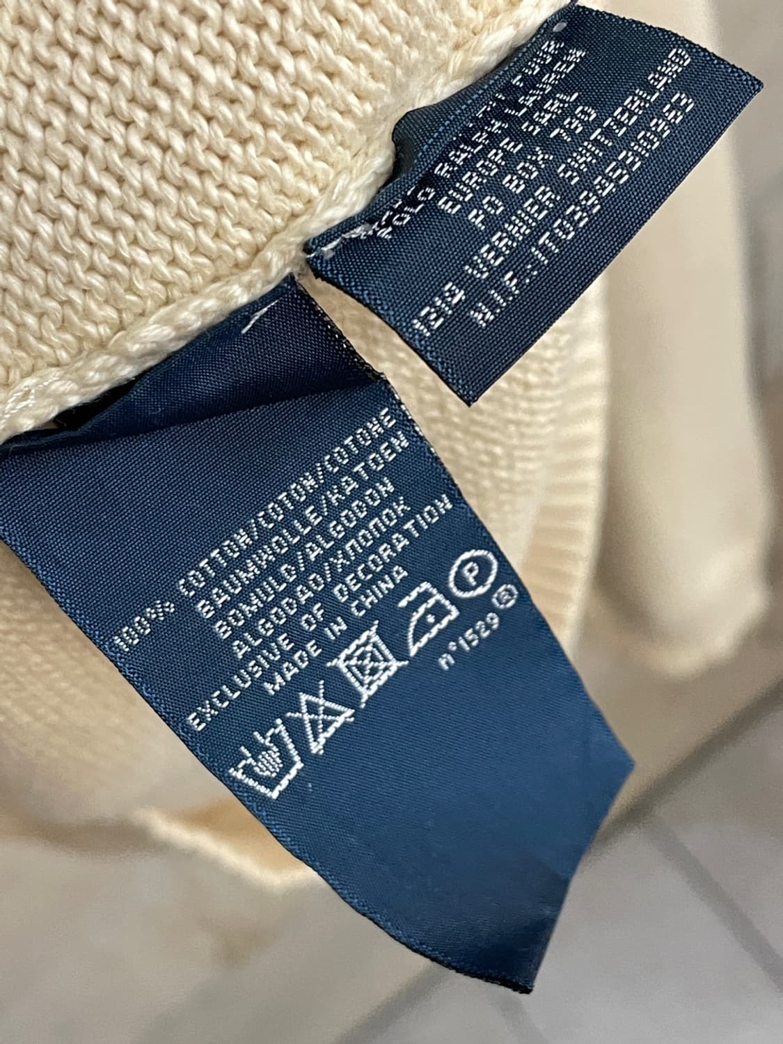 폴로 랄프로렌 코튼 크림 니트 상품이미지6