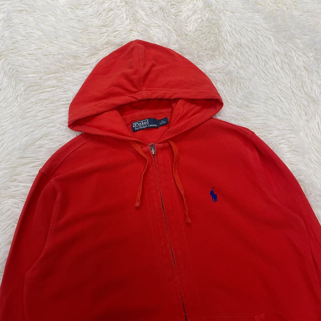 폴로 랄프로렌 포니 로고 후드집업 오렌지 상품이미지3
