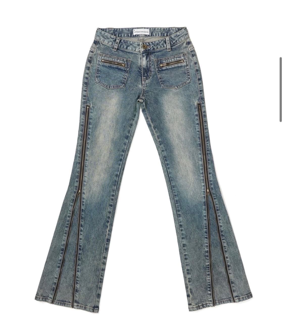 스키즘 인듀싱 ZIPPER FLARED JEANS BLUE 상품이미지5