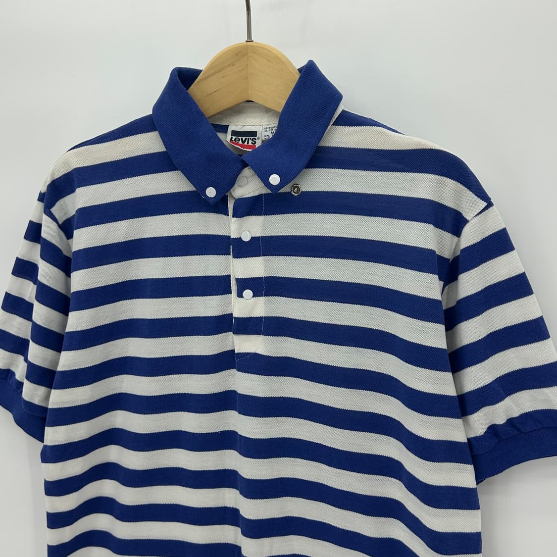 [Levi's] 80s 리바이스 스트라이프 버튼 카라 반팔(한국 생산) 상품이미지3