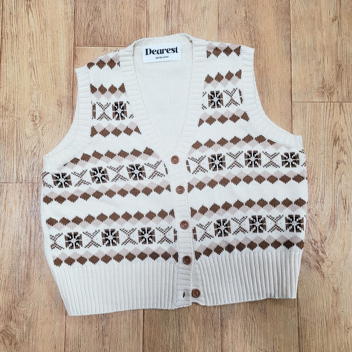 메이비베이비(MAYBEBABY) 디어리스트 베스트가디건 55-66 새상품 상품이미지1