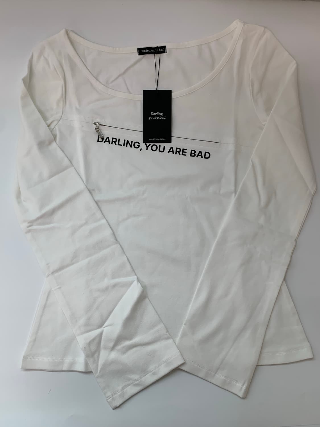 UNZIPPED LOGO T-SHIRT white 상품이미지8