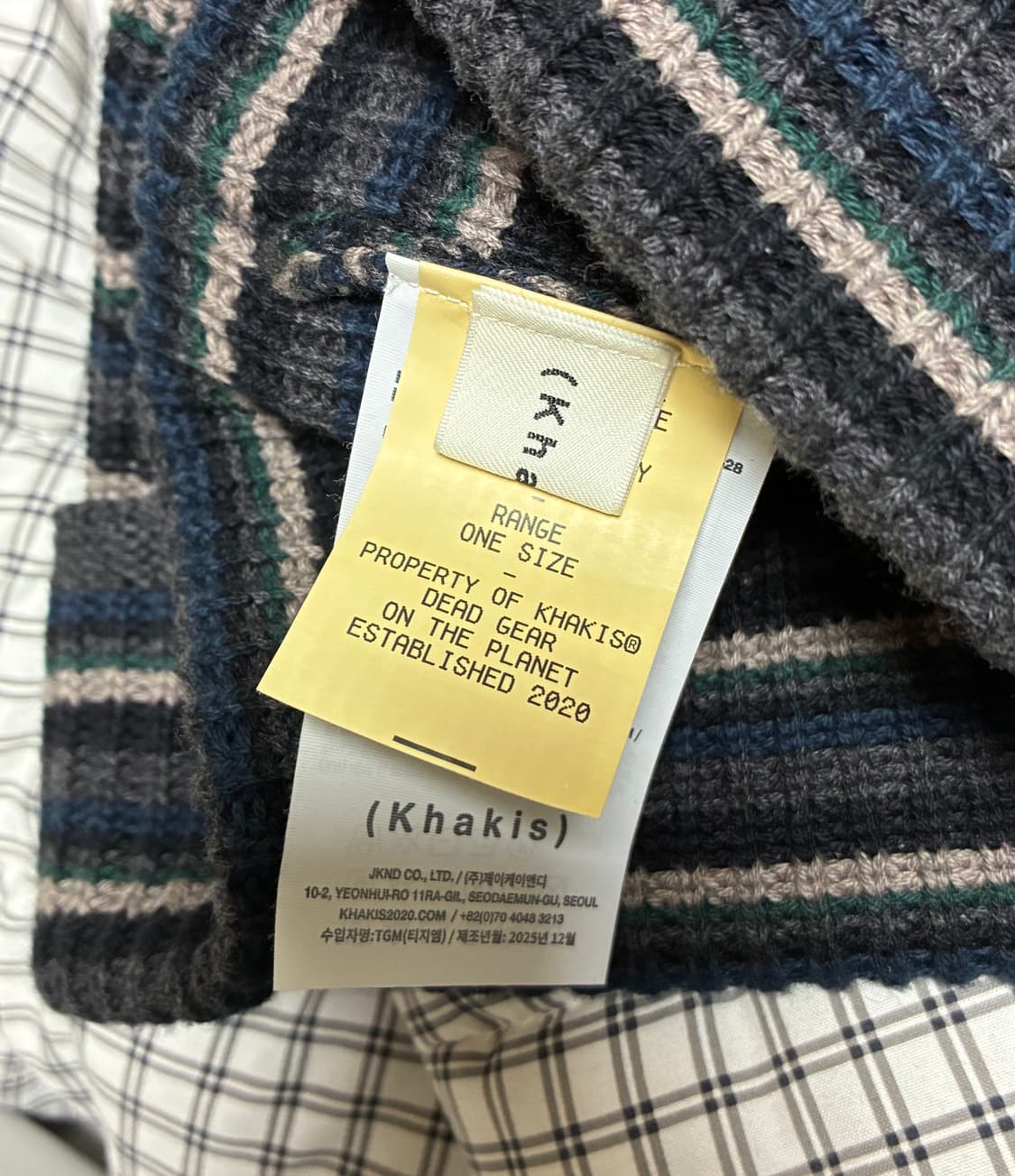 카키스 Harbor 스트라이프 비니 블랙 상품이미지3