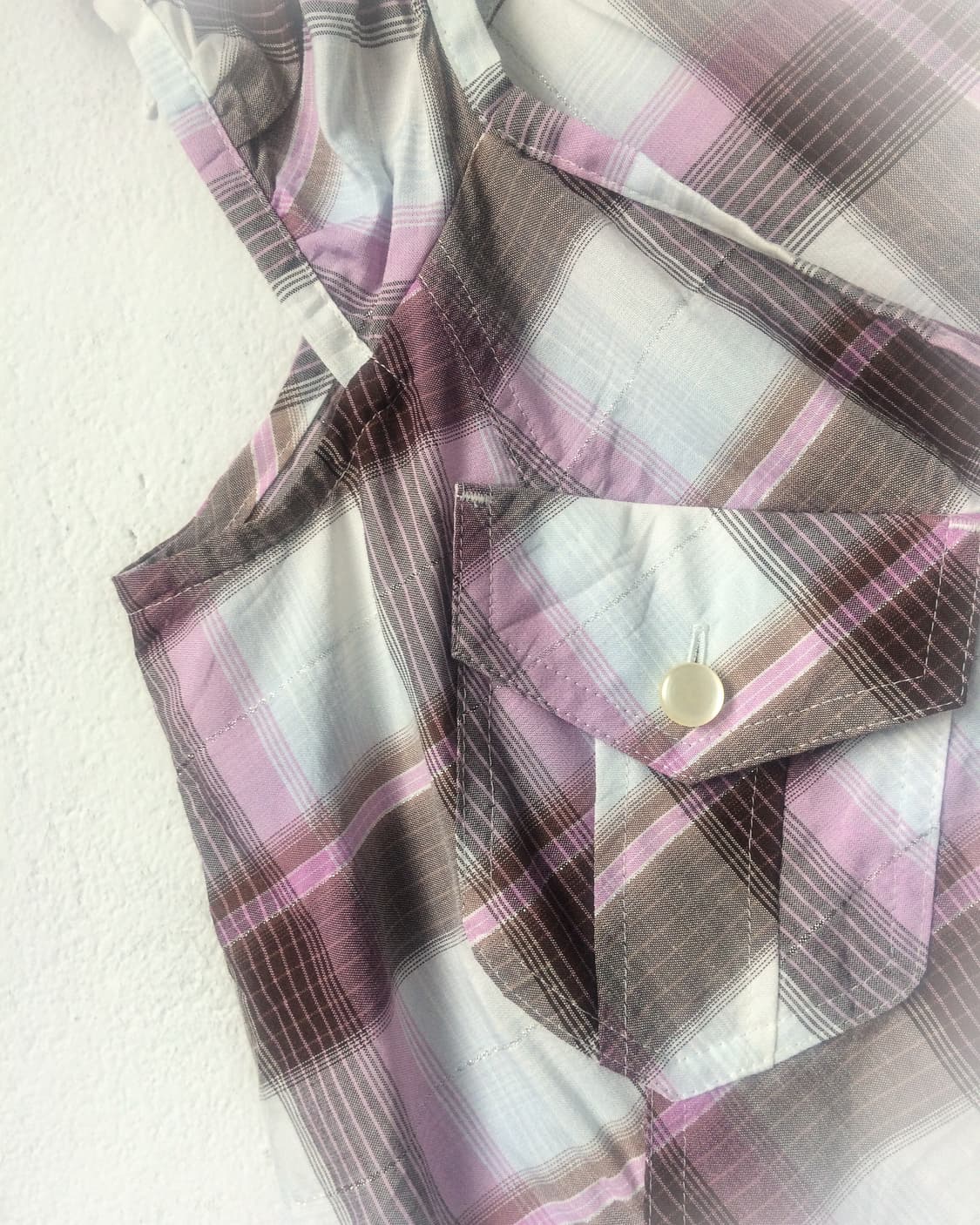 Pocket point check pattern blouse 상품이미지4