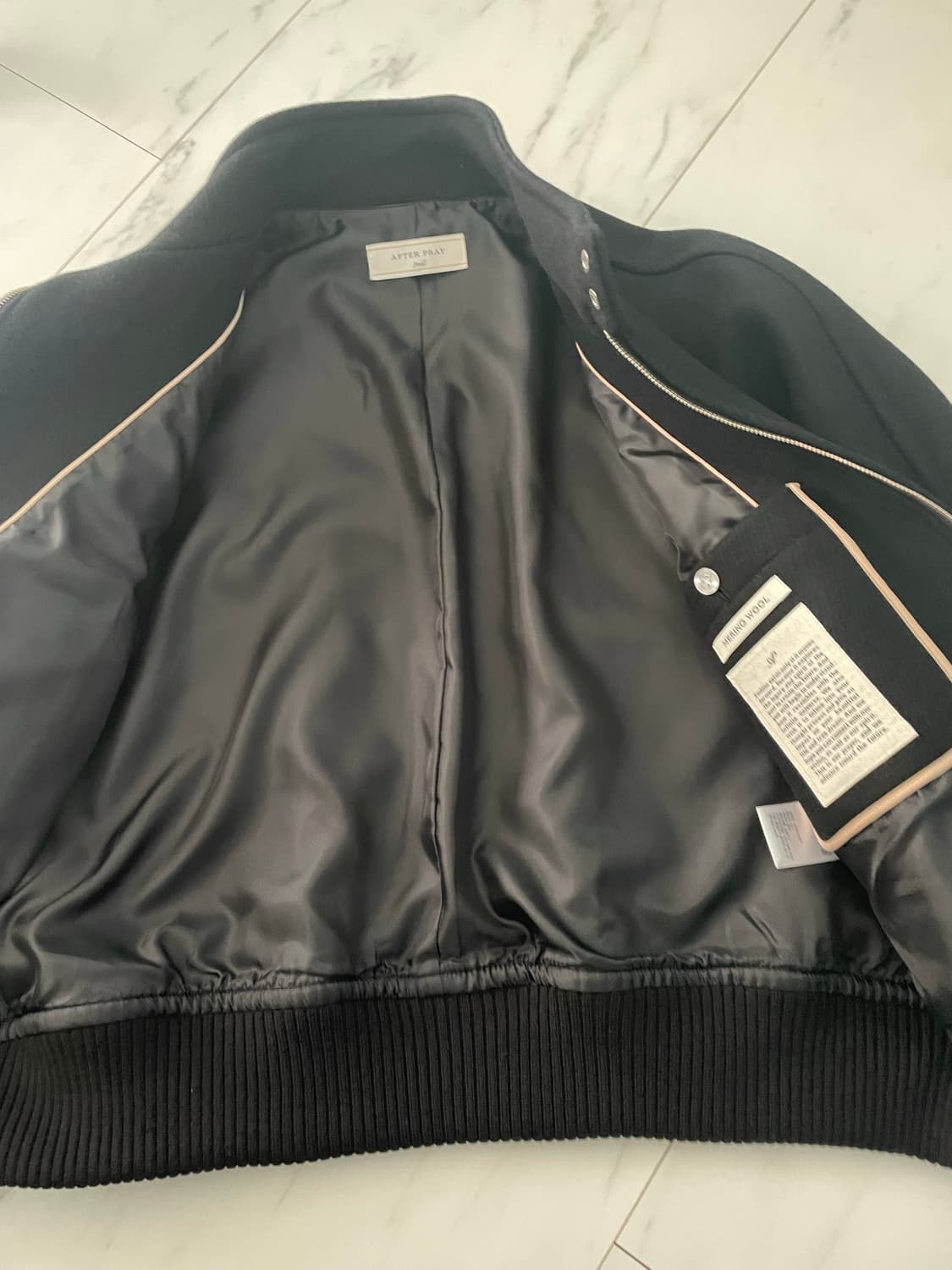 애프터프레이 리가즈 해링턴 블루종 블랙 s 상품이미지3