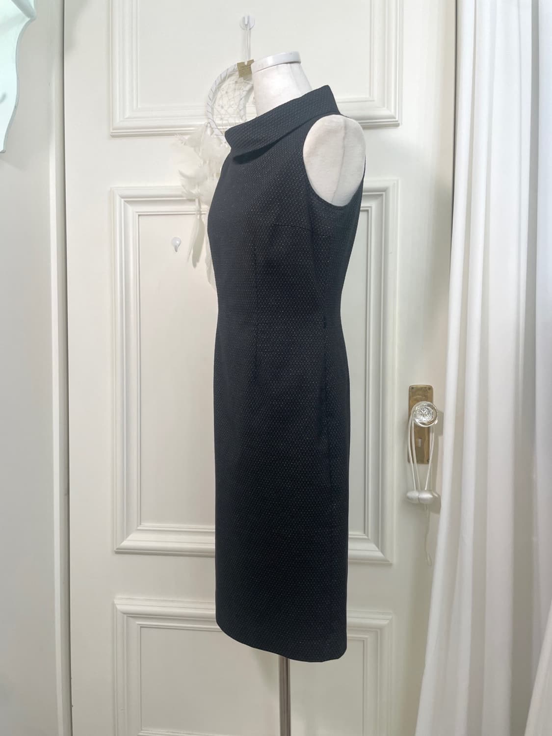 black jacquard glitter feminine opc 상품이미지2