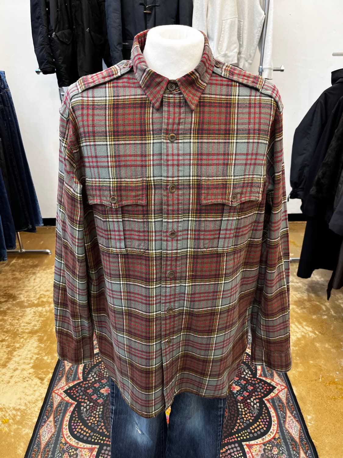 폴로 랄프 로렌 플란넬 체크 셔츠 상품이미지2