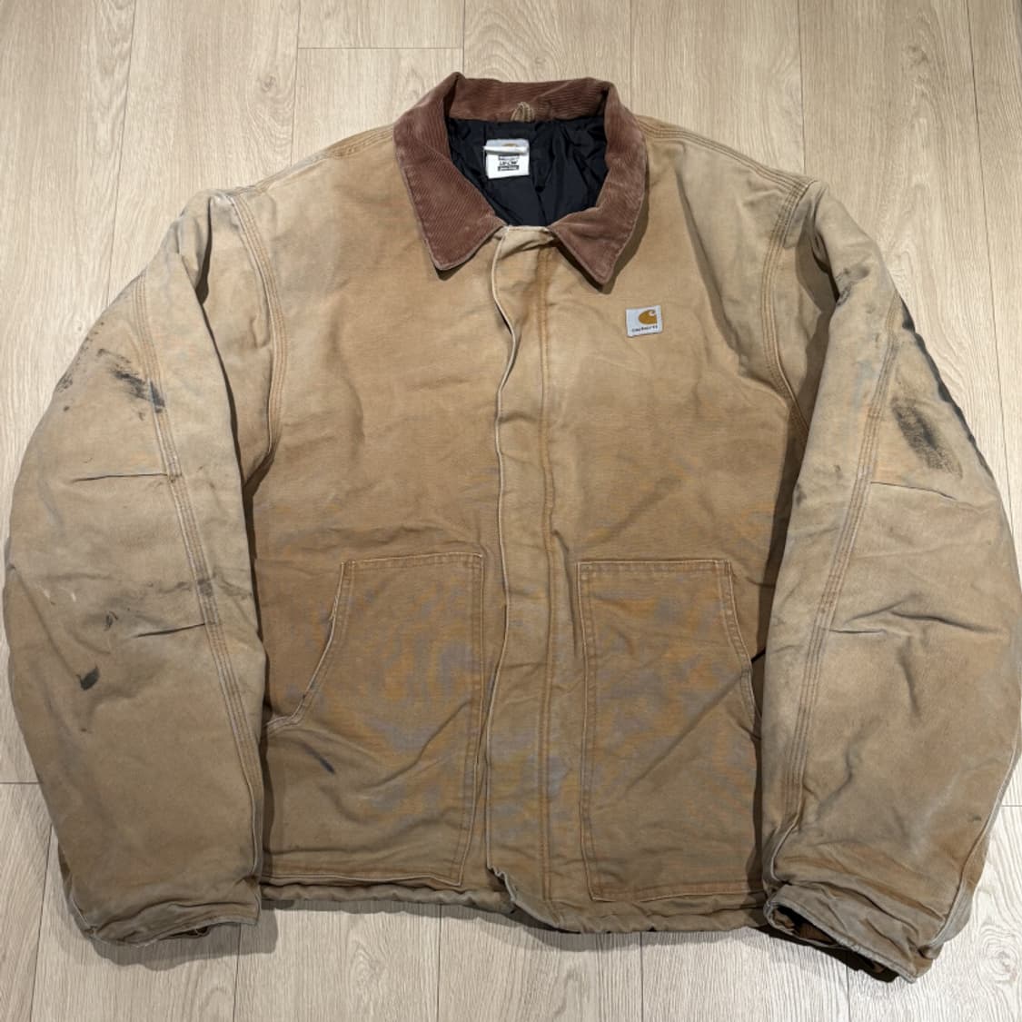 칼하트 아크틱 자켓 J02 워크 자켓 덕 캔버스 쉘 퀼팅 라이닝 상품이미지1