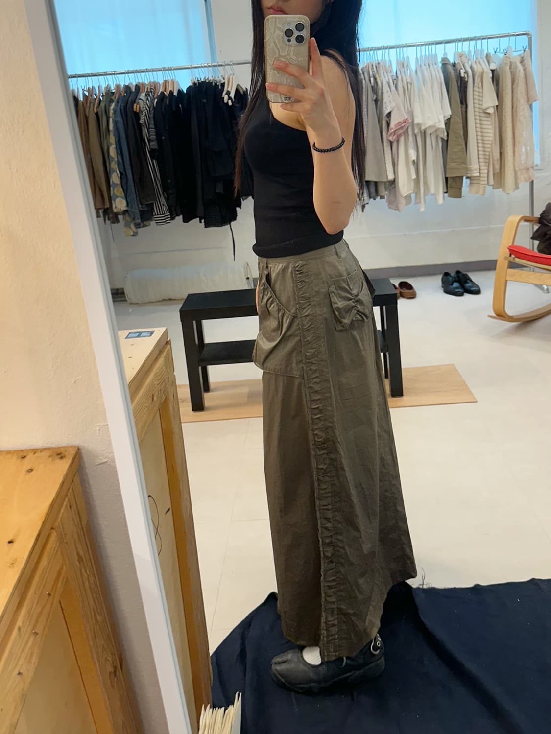 [Hiroko Koshino] side shirring skirt 상품이미지2