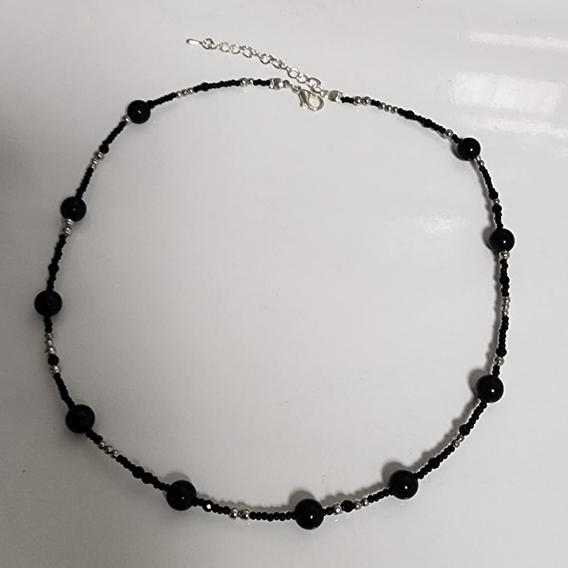 남자 블랙원 포인트 목걸이 상품이미지3