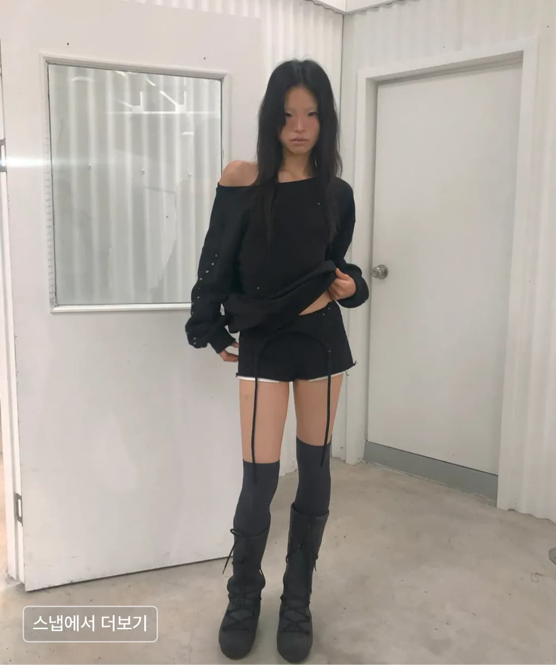 사일프레이 Layered Shorts Black 상품이미지7