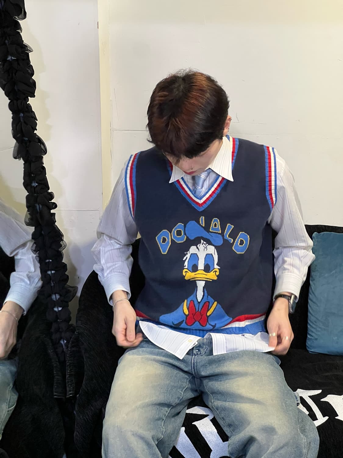 JPN Vintage Knit vest 상품이미지8