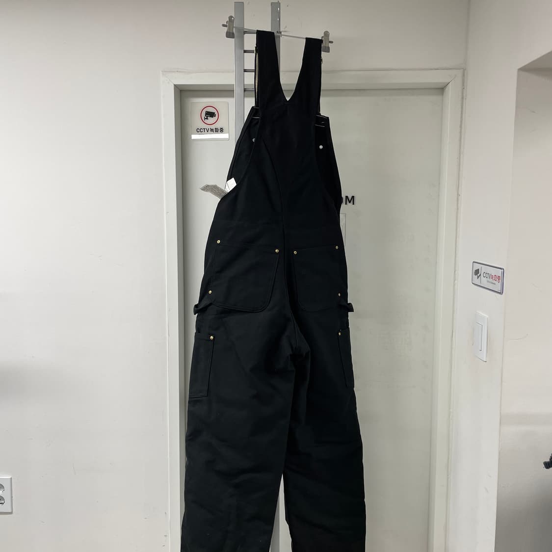 칼하트 누빔 오버롤 블랙 32X32 상품이미지5