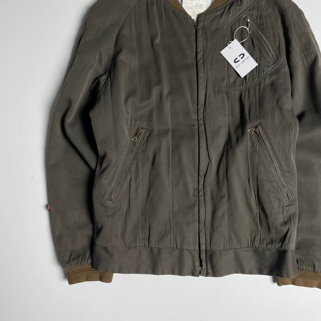 ppcm 스티치 포인트 코튼 실크 블렌드 자켓 상품이미지4