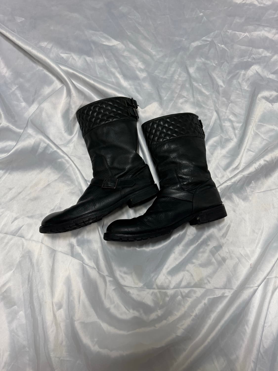 Shellac quilted leather engineered boots 상품이미지2