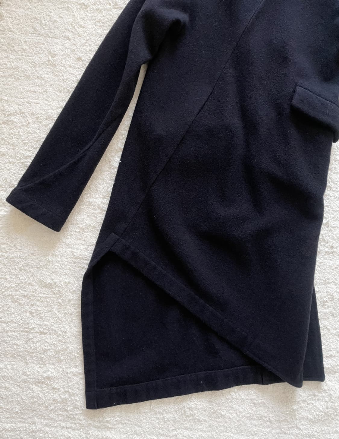 꼼데가르송 언발 버튼 울코트 상품이미지6