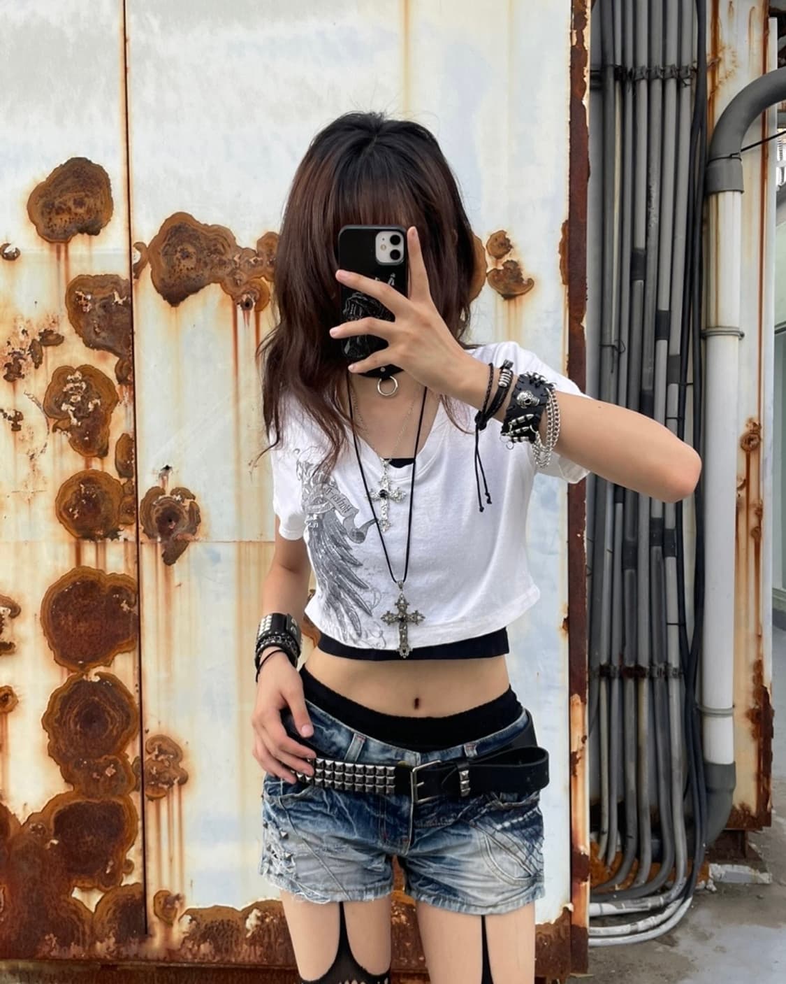 🎸Harley-Davidson 화이트 탑🎸 상품이미지4