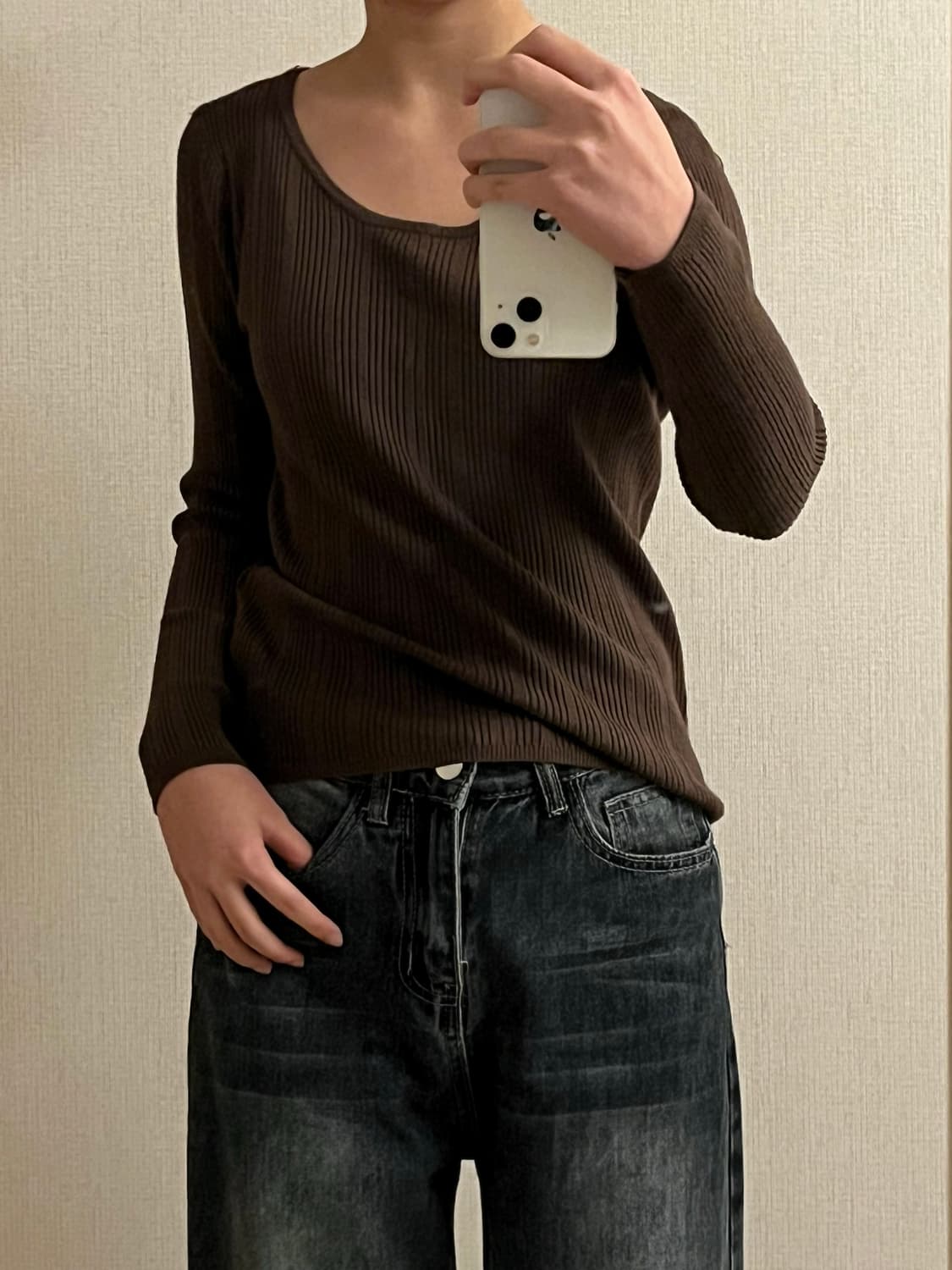 슬림핏 니트 상품이미지1