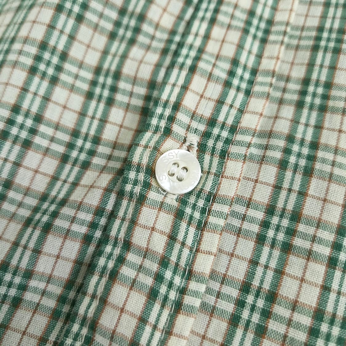 90s Vintage Stussy Plaid Shirts 스투시 셔츠 상품이미지4