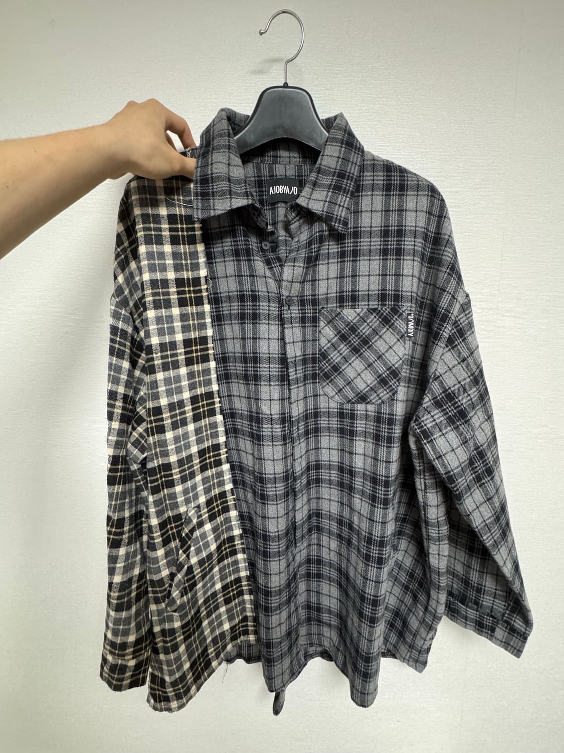 아조바이아조 투폴드 체크셔츠 상품이미지2