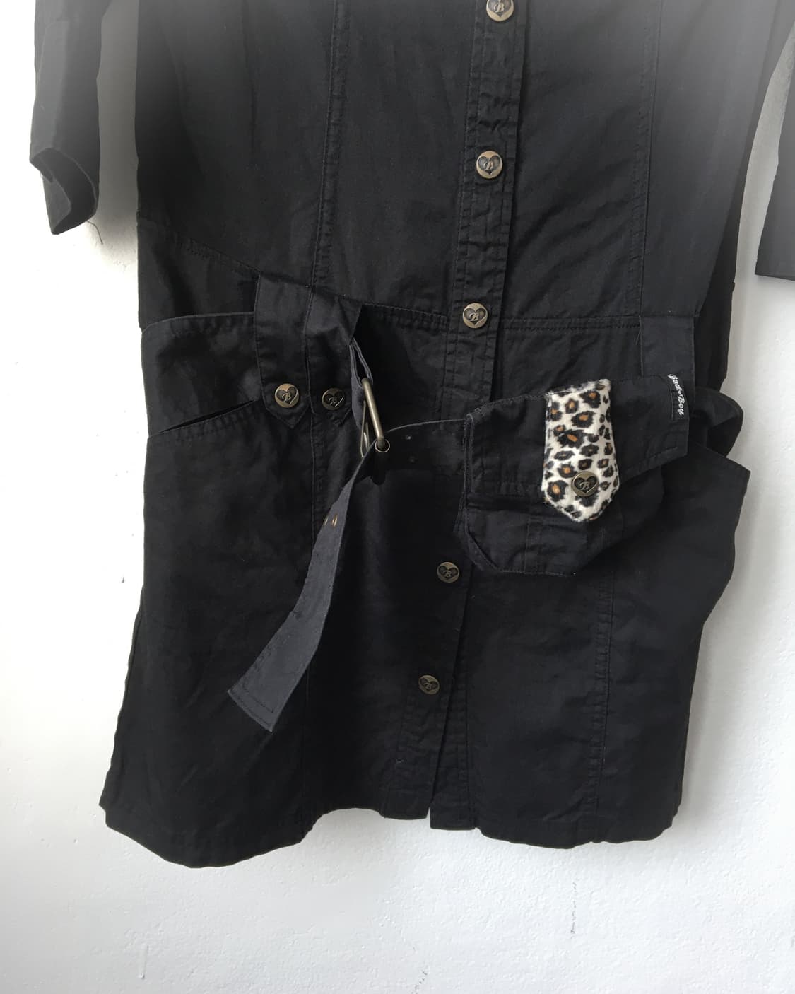Belted shirt onepiece 상품이미지4