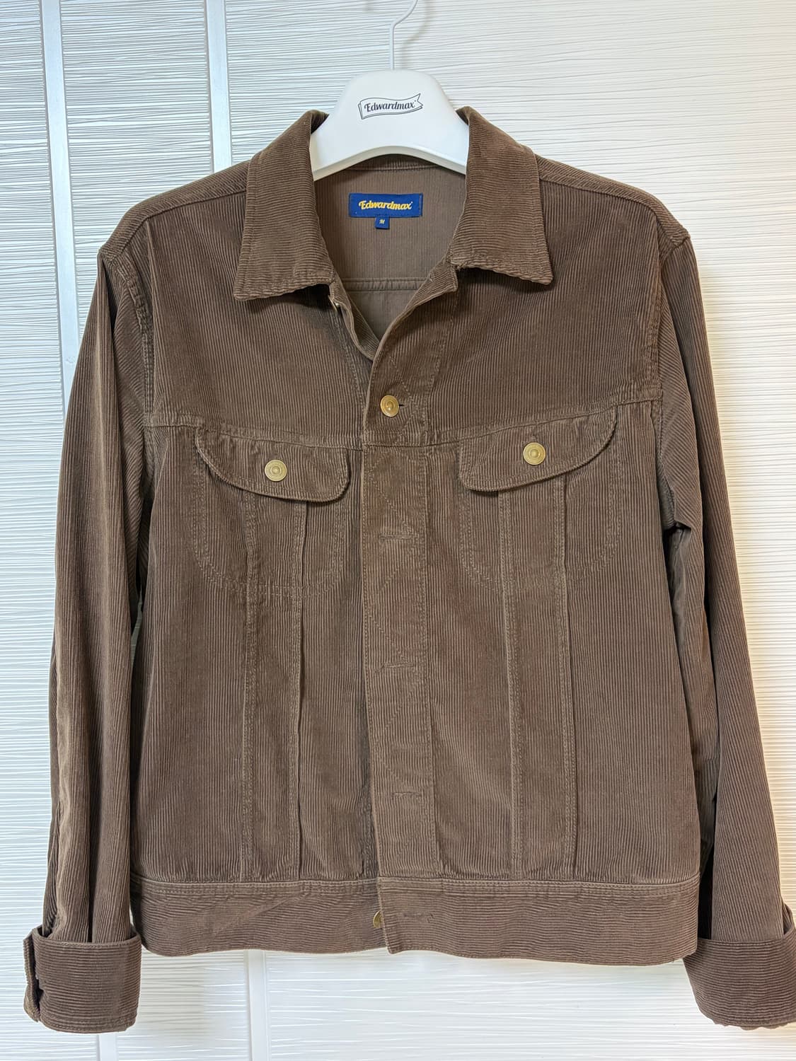 [M] 에드워드맥스 브라운 코듀로이 트러커 자켓 상품이미지1